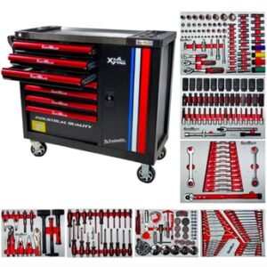 Servante Atelier Xxl Kingsize Noir 7 Tiroirs