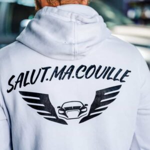 Sweetshirt Blanc - SALUT.MA.COUILLE