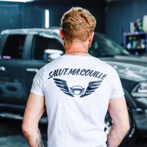 T-shirt Blanc – SALUT.MA.COUILLE