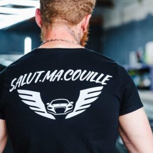 T-shirt Noir – SALUT.MA.COUILLE